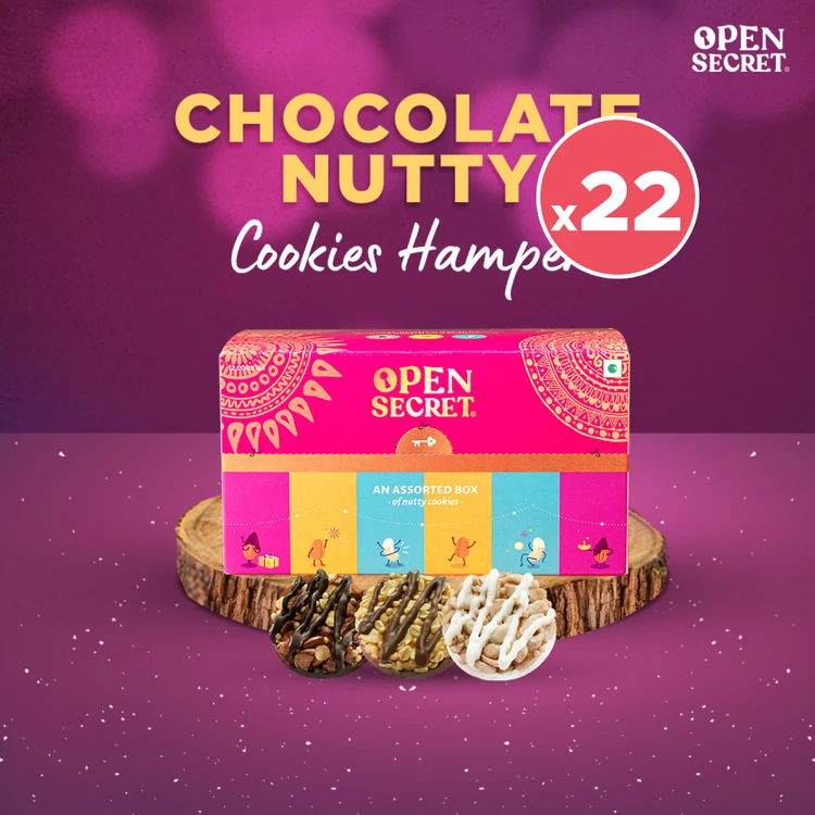 Open Secret Celebration Chocolate Biscuits Gift Pack (Zero Maida) - Pack of 22