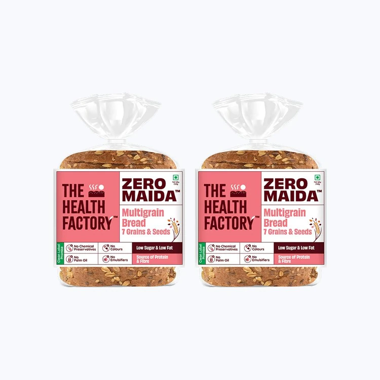 The Health Factory Zero Maida Multigrain Bread - Pack of 2