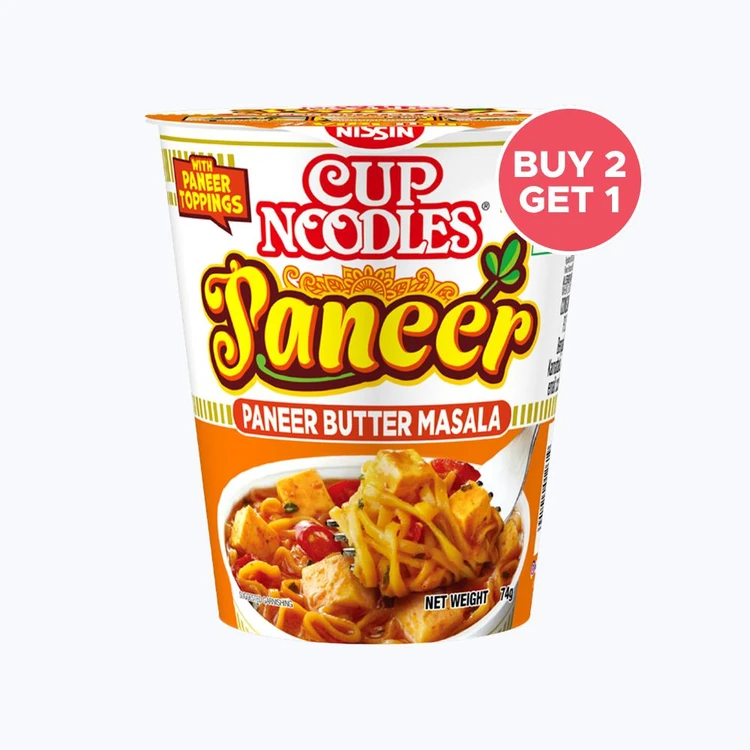 Nissin Paneer Butter Masala Cup Noodles - Buy 2 Get 1 Free