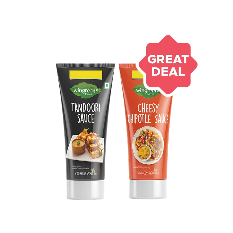 Wingreens Farms Tandoori Sauce +  Cheesy Chipotle Sauce Combo