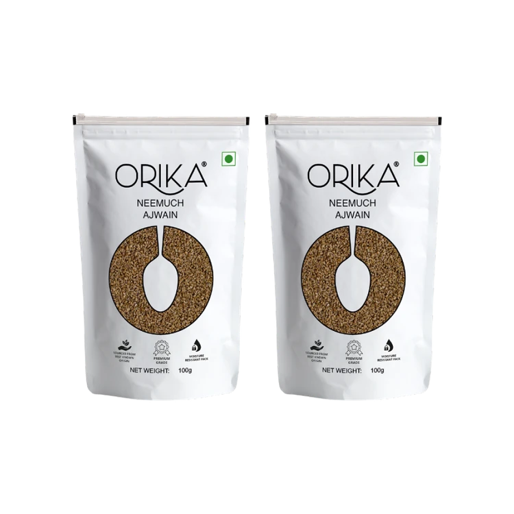 Orika Neemuch Ajwain Seeds - Pack of 2 (Oma Kaalu)