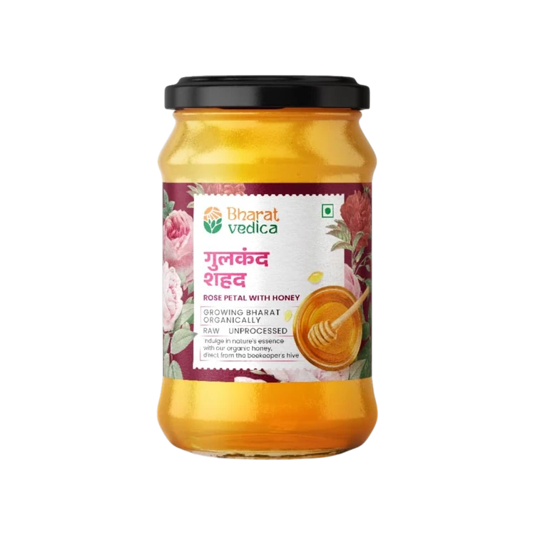 Bharat Vedica Rose Petal Honey