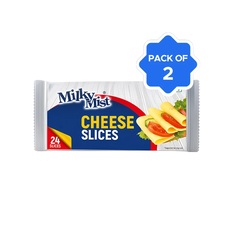 Milky Mist Cheese Slices - Pack of 2