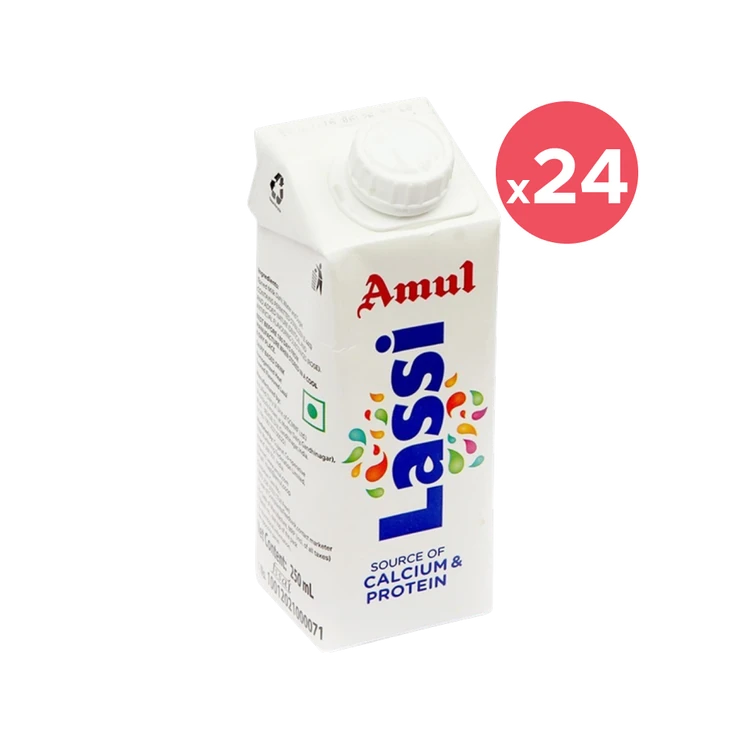 Amul Sweet Lassi Tetra Pack (250 ml) - Pack of 24