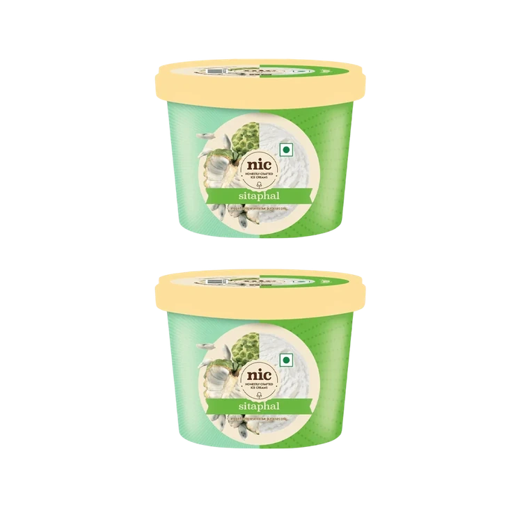 NIC Sitaphal Ice Cream Cup - Pack of 2