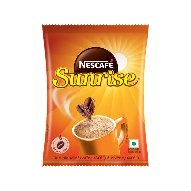 Nescafe Sunrise Instant Coffee Powder - Rich Aroma, Coffee-Chicory Mix