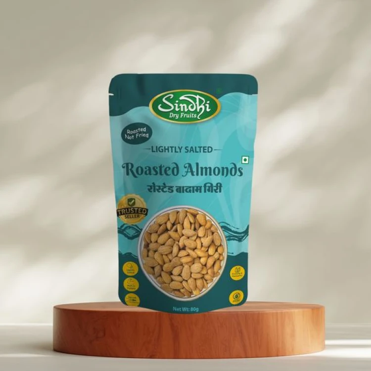 Sindhi Dry Fruits Lightly Salted and Dry Roasted Flavoured Almonds (Badami)