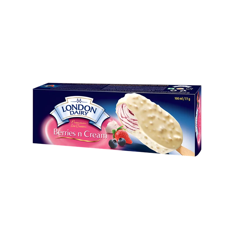 London Dairy Berry's & Cream Ice Cream Stick