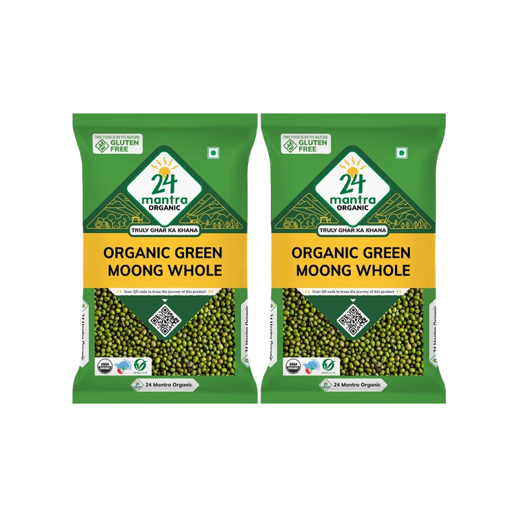 24 Mantra Organic Moong Sabut - Pack of 2