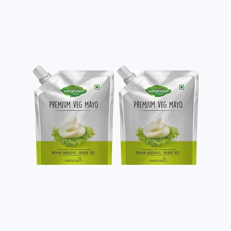 Wingreens Farms Premium Veg Mayonnaise - Pack of 2