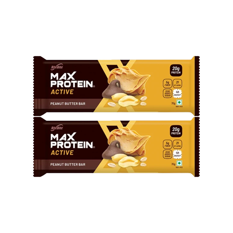 RiteBite Max Protein Peanut Butter 20 g Protein Bar - Pack of 2
