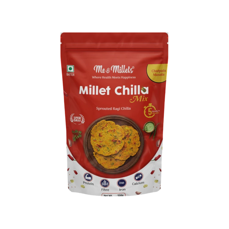 ME & MILLETS Chilla Mix - Chatpata Masala