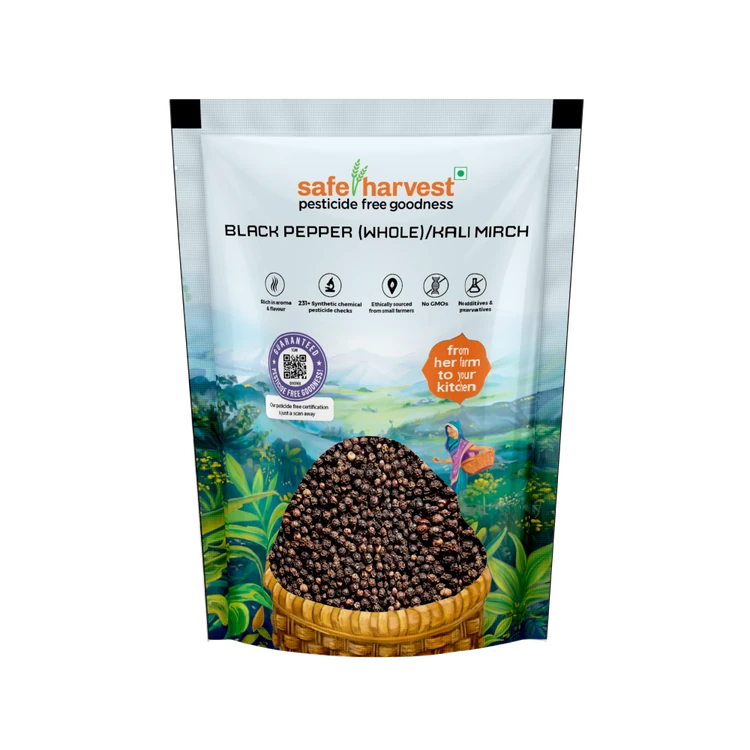 Safe Harvest Pesticide-Free Peppercorns (Black)