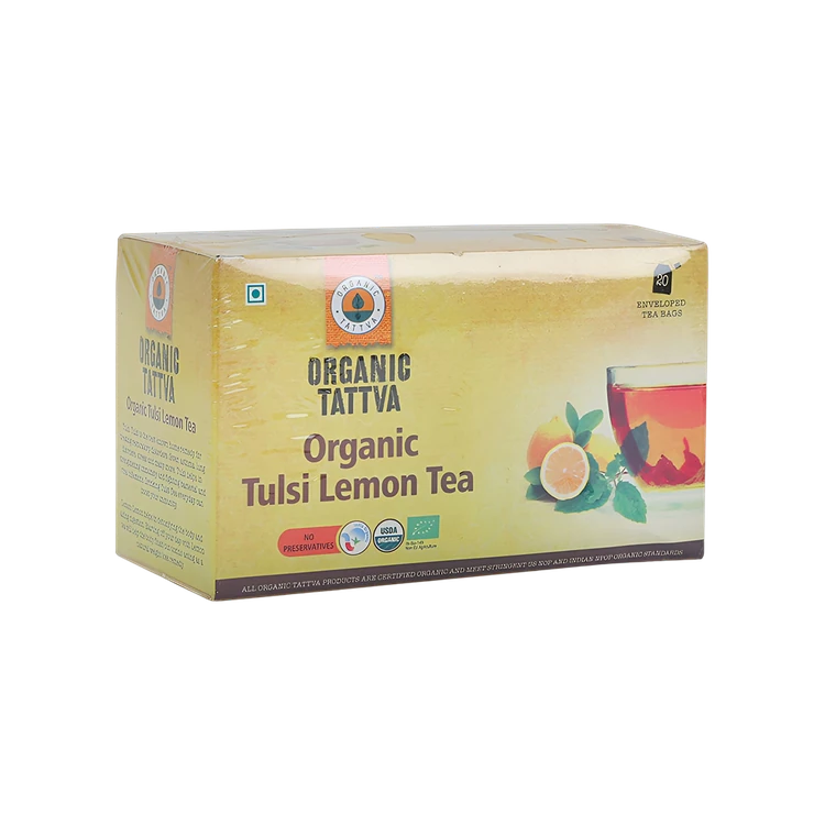 Organic Tattva Organic Tulsi Lemon Tea Bags