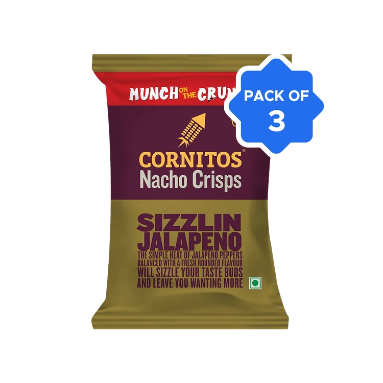 Cornitos Sizzlin Jalapeno Nachos - Pack of 3