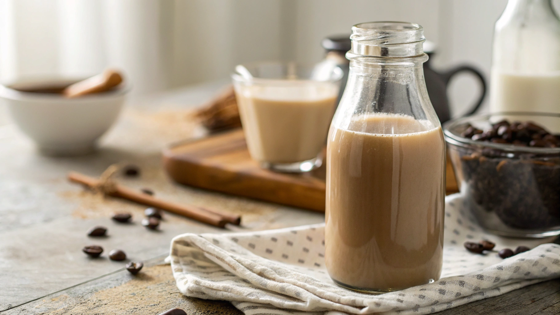 2 minute Vegan Keto Coconut Maple Coffee Creamer
