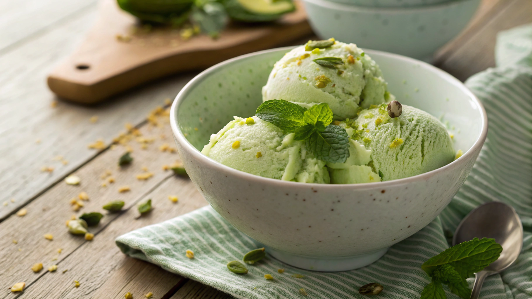 3-ingredient Keto Avocado Ice cream