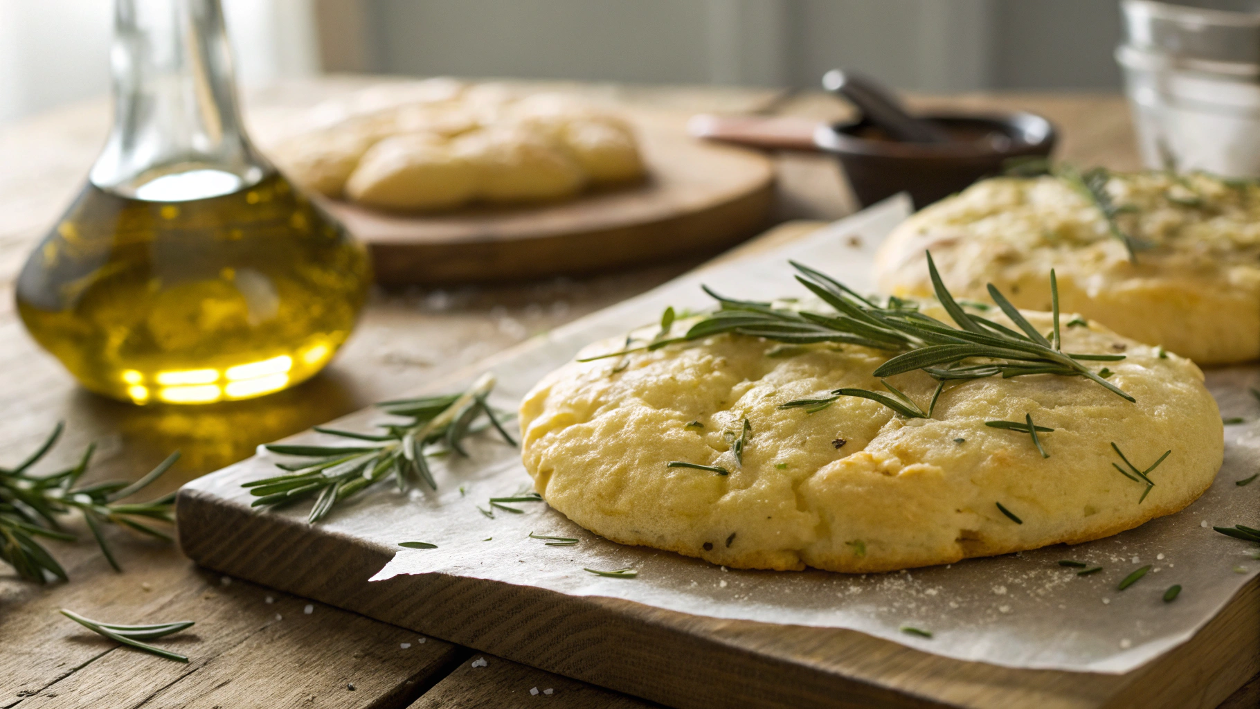 3-Ingredient Keto Cloud Bread Focaccia
