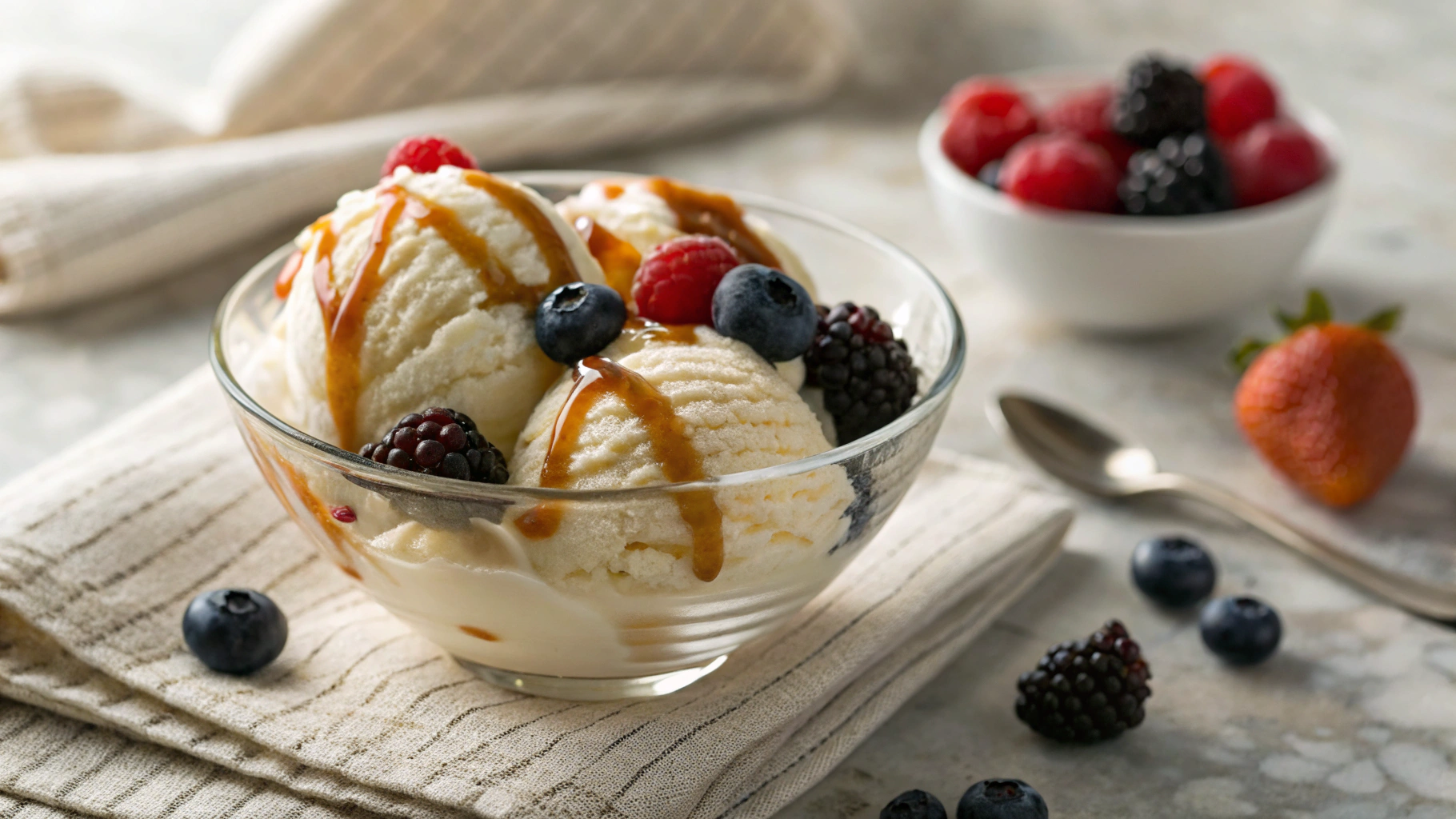 3-ingredient Vanilla Keto Ice cream