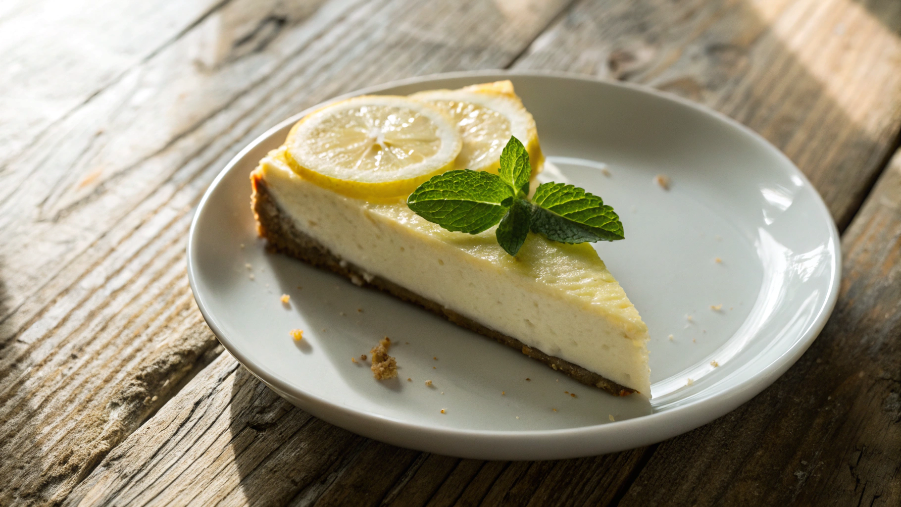 5 Ingredient Keto Lemon Cheesecake