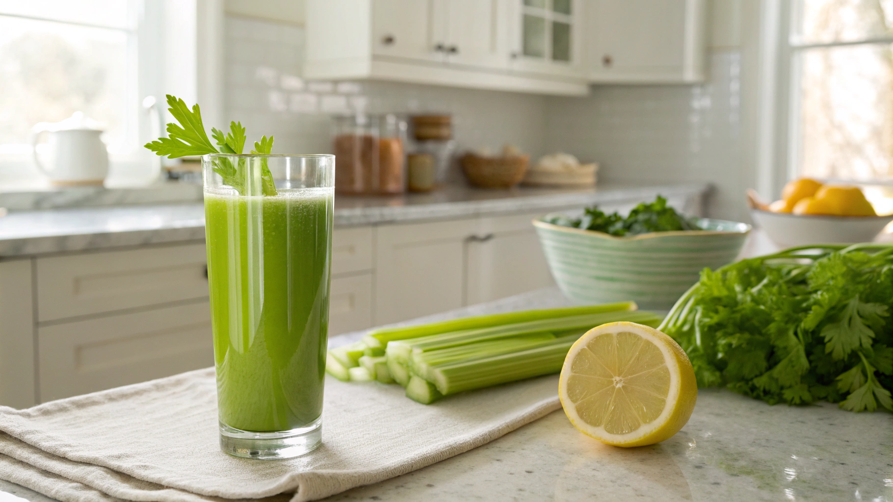 Best Keto Fresh Celery Lemon Juice