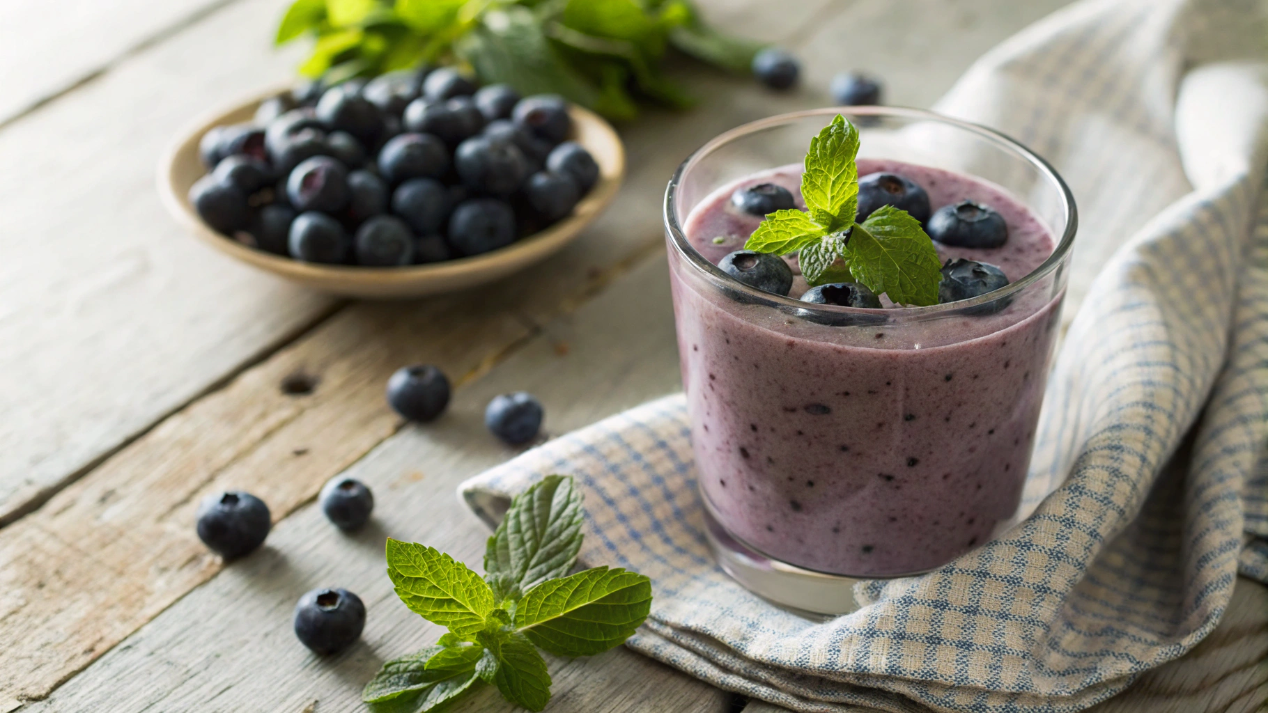 Best Low Carb Blueberry Chia Smoothie