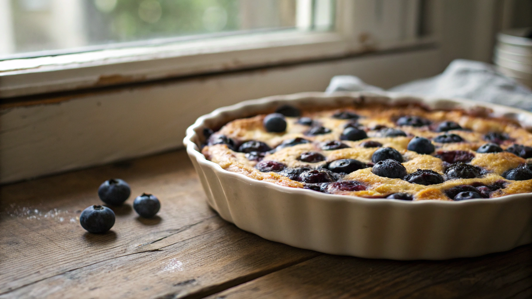 Keto Blueberry Clafoutis