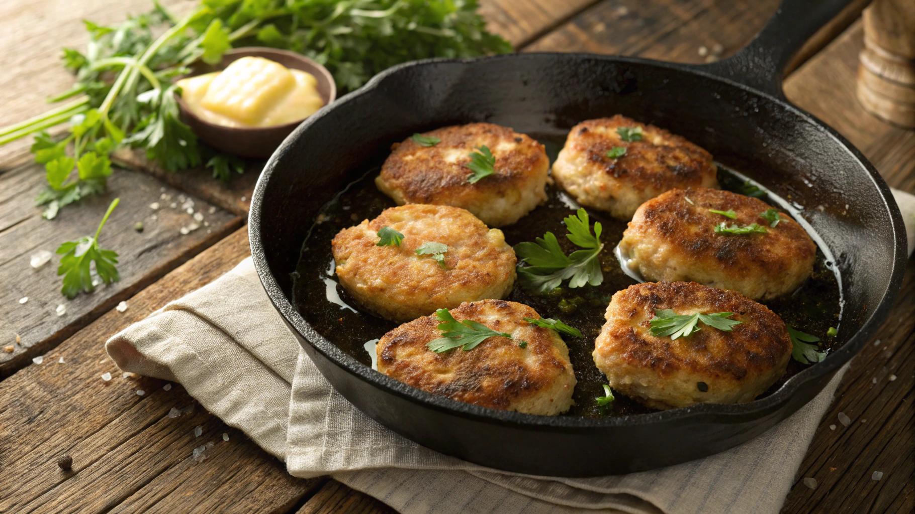 Keto Carnivore Crispy Chicken Cakes
