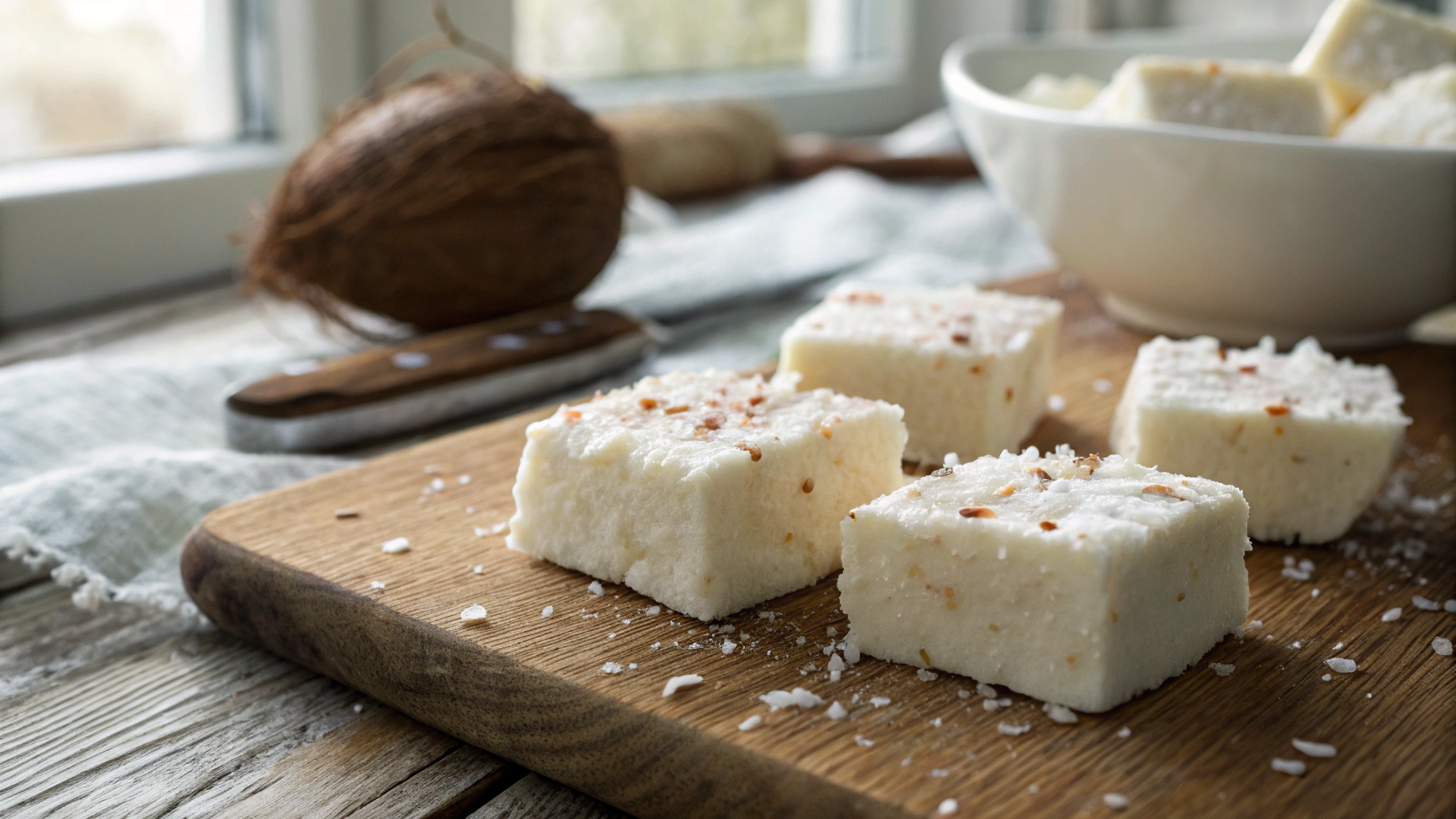Creamy Keto Coconut Ice
