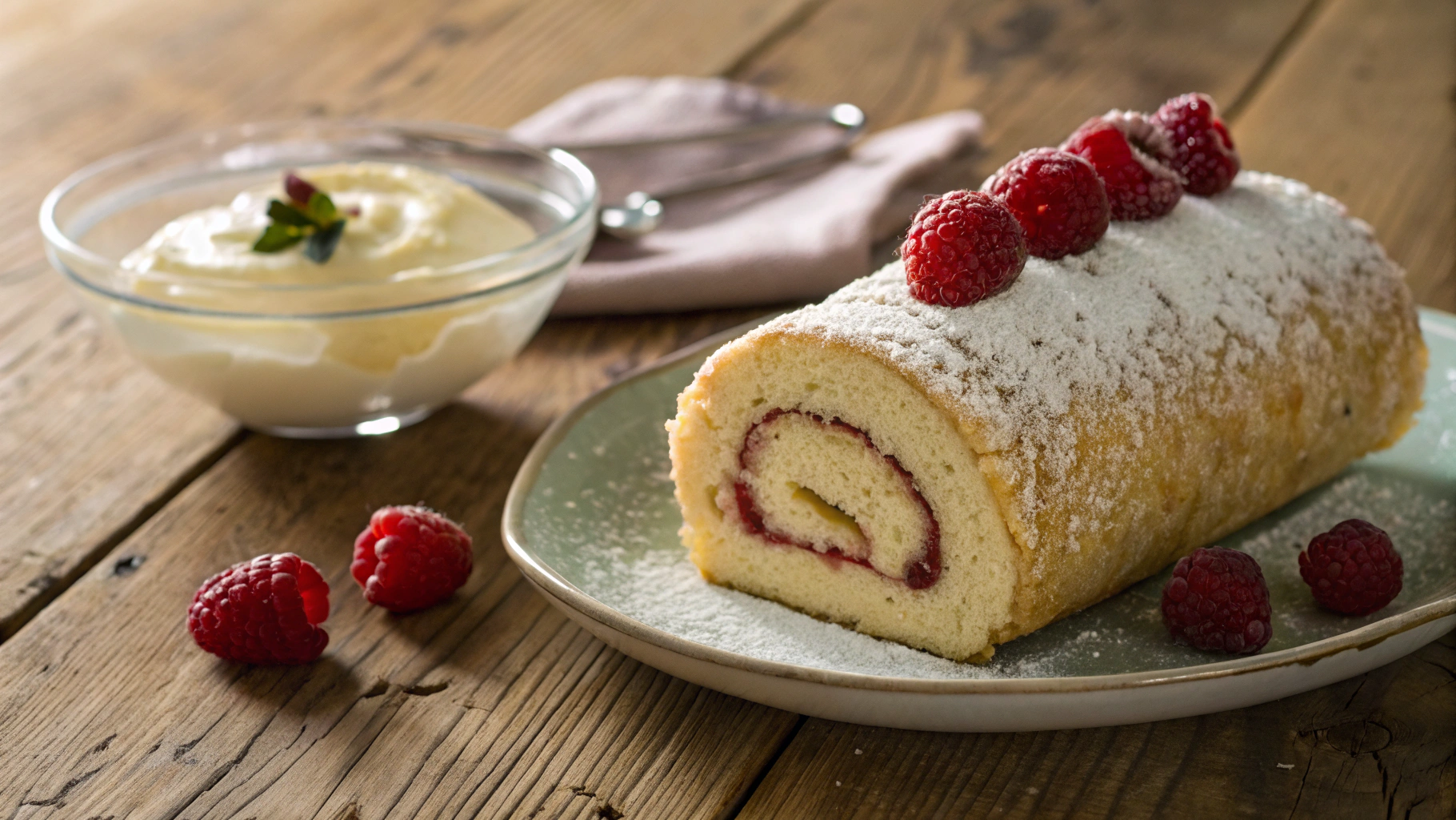 Easy Keto British Raspberry Jam Roly-Poly Dessert