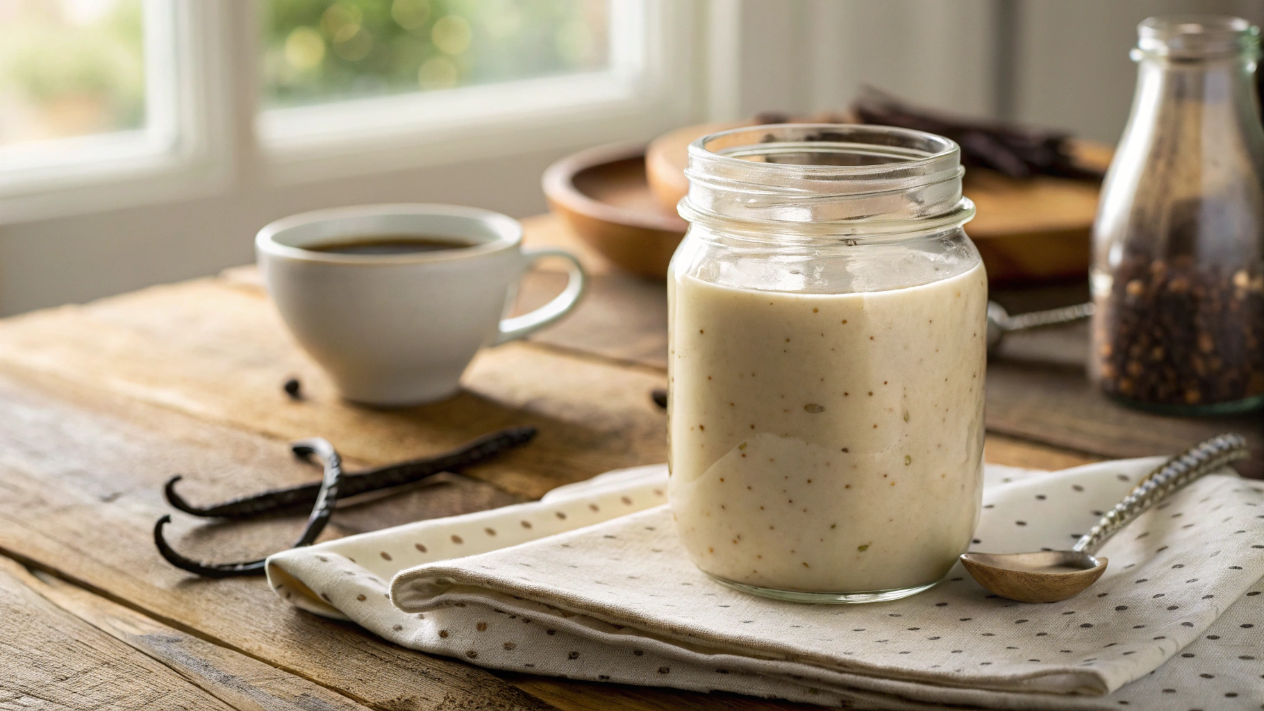 Easy Keto Vanilla Coffee Creamer