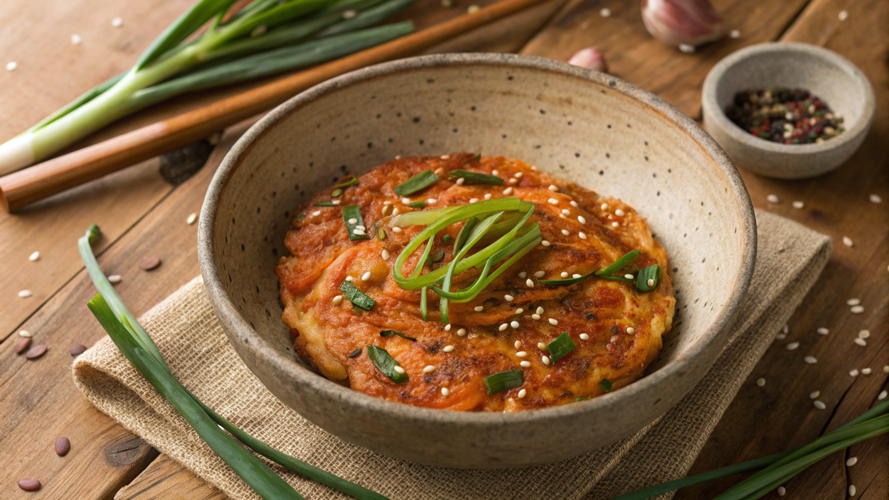 Easy Low FODMAP Kimchi Pancake