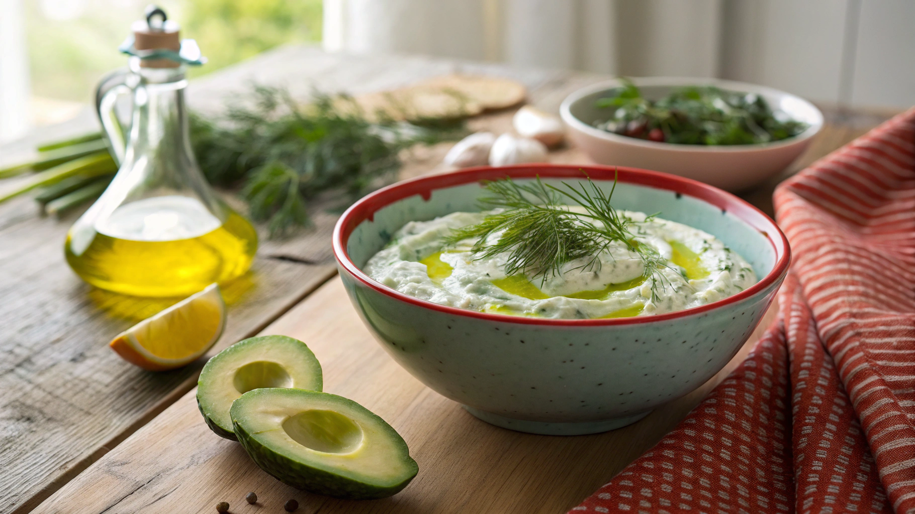 Eco-Keto Easy Avocado Tzatziki Dip