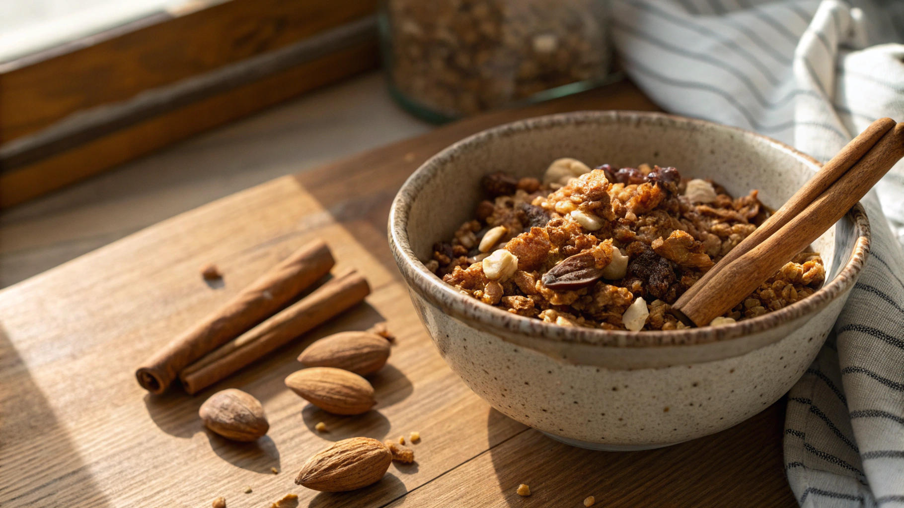 Eco-Keto Gluten Free and Vegan Nutty Baklava Breakfast Granola