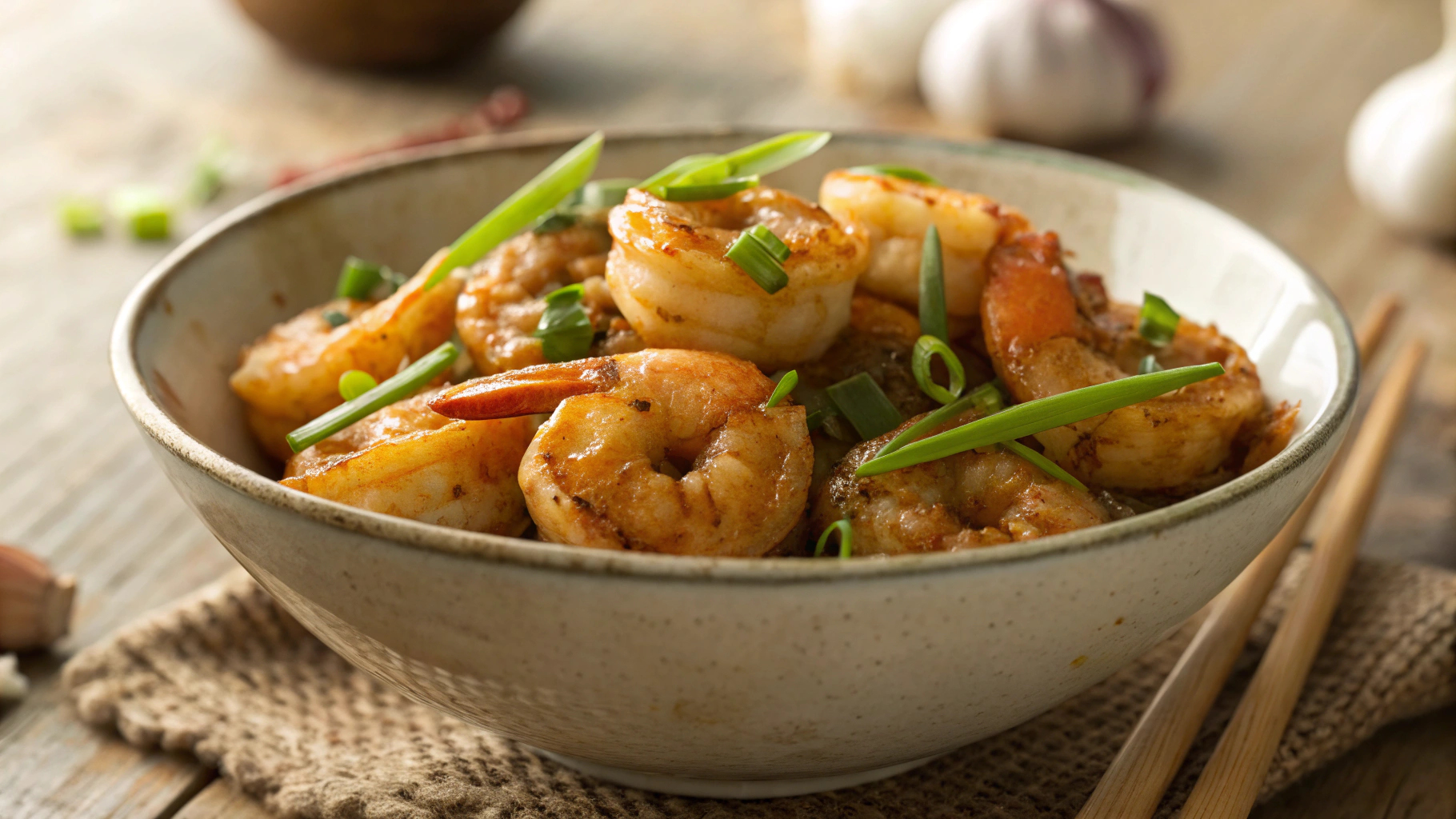 Keto Hawaiian Garlic Shrimp