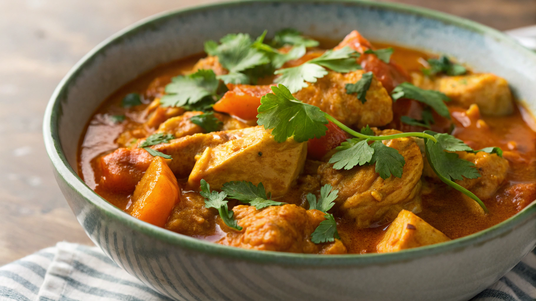 Healthy Whole Food Keto Crockpot Chicken Curry