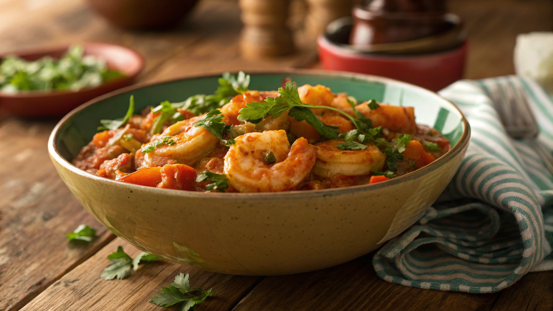 Healthy Whole Food Shrimp Étouffée