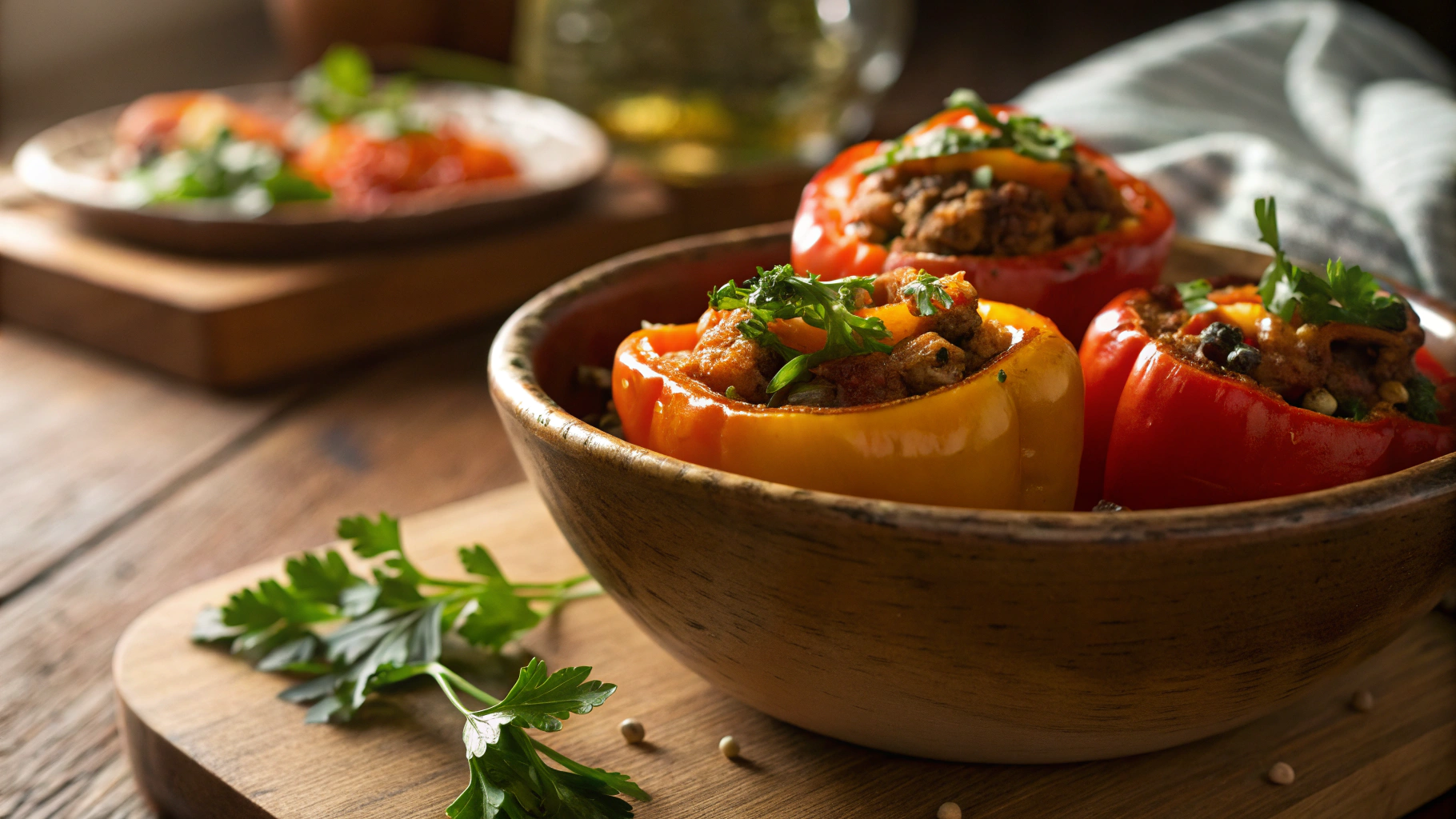Healthy Whole Food Unstuffed Pepper Skillet