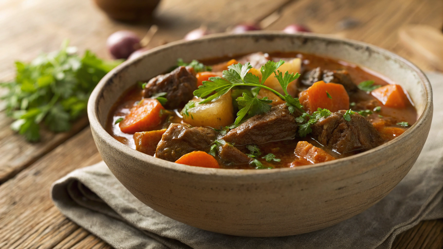 Instant Pot Keto British Beef Stew With Dumplings