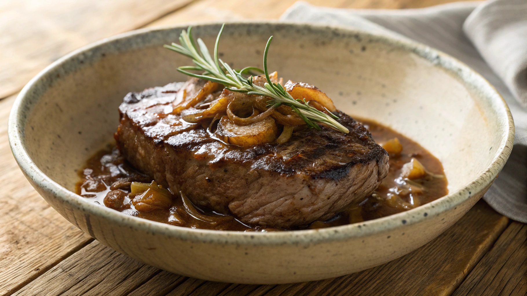 Keto 5 Ingredient Steak and Onion Gravy