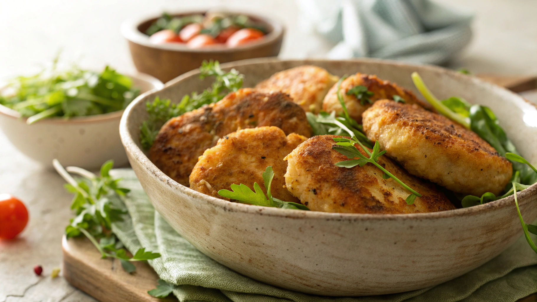 Keto Air Fried Chicken Cutlets