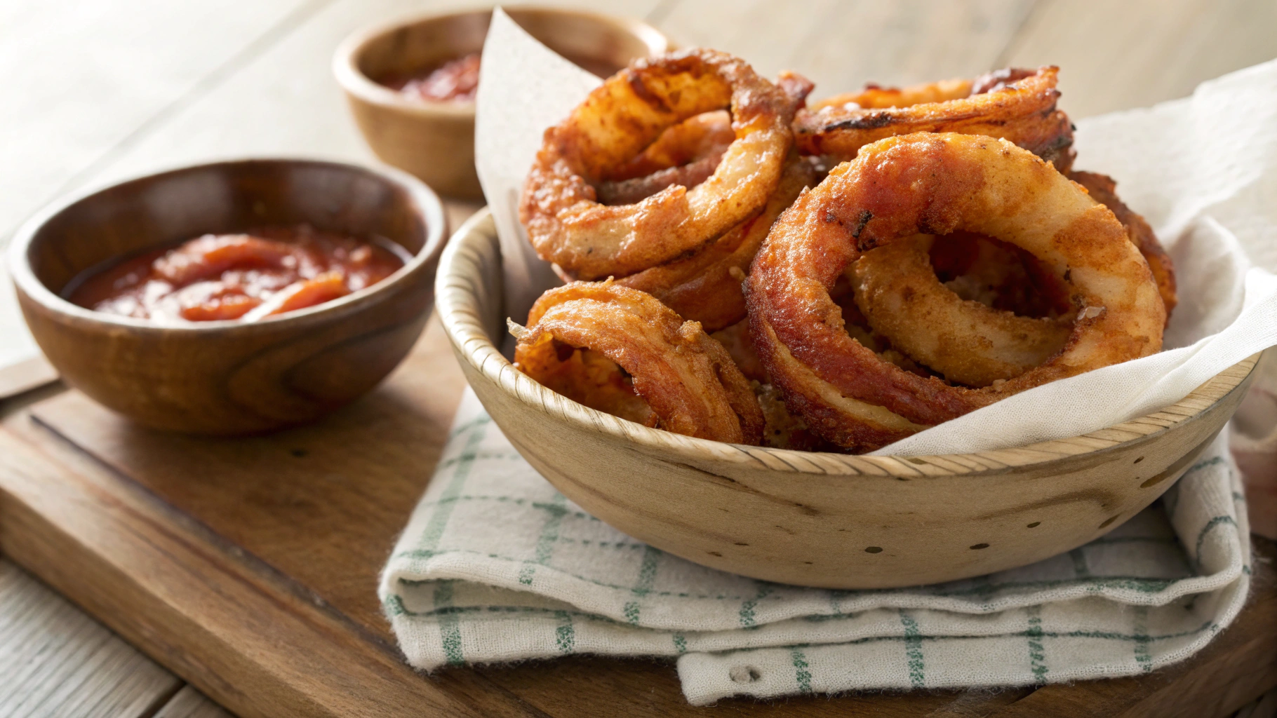 Keto Air Fryer Bacon-Wrapped Onion Rings