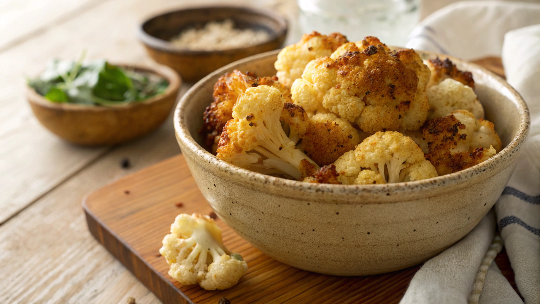 Keto Air Fryer BBQ Roasted Cauliflower