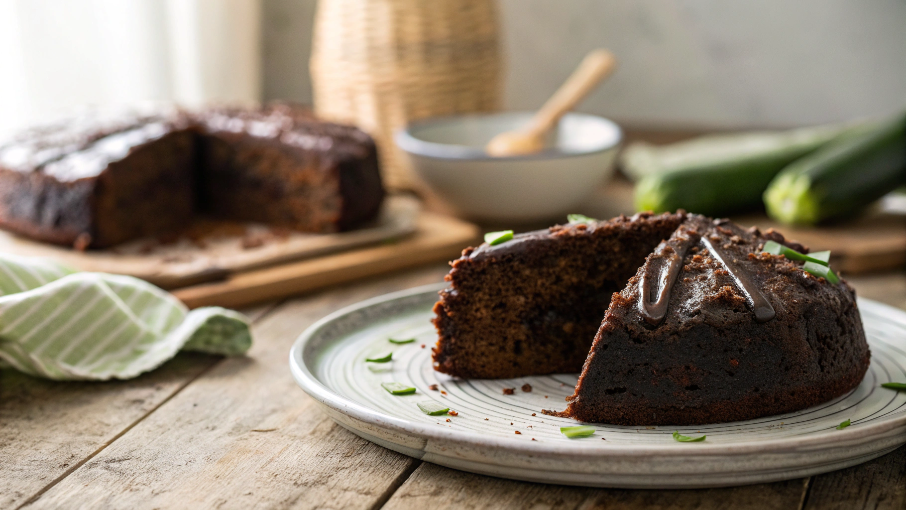 Low Carb Air Fryer Chocolate Zucchini Cake