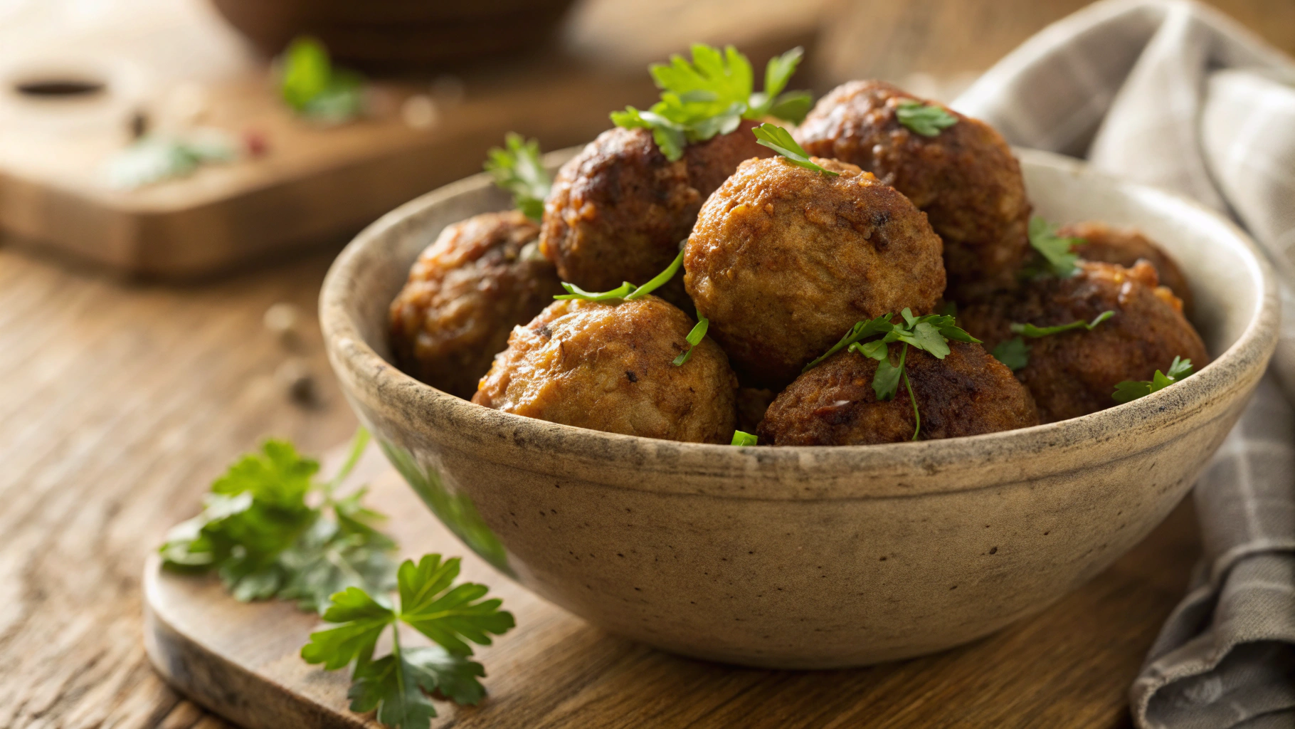Keto Air Fryer Meatballs
