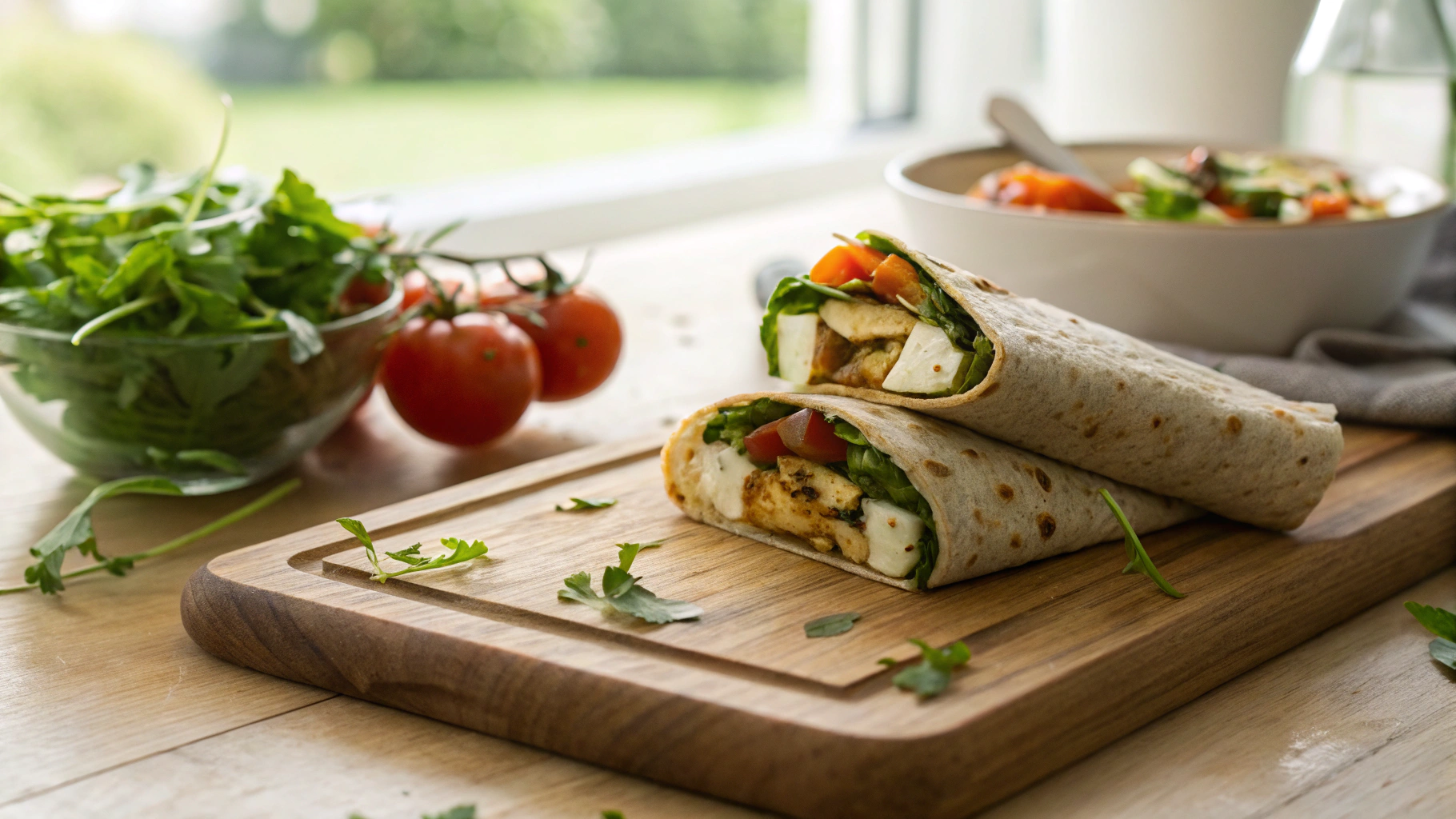 Low Carb Air Fryer Paneer Wraps