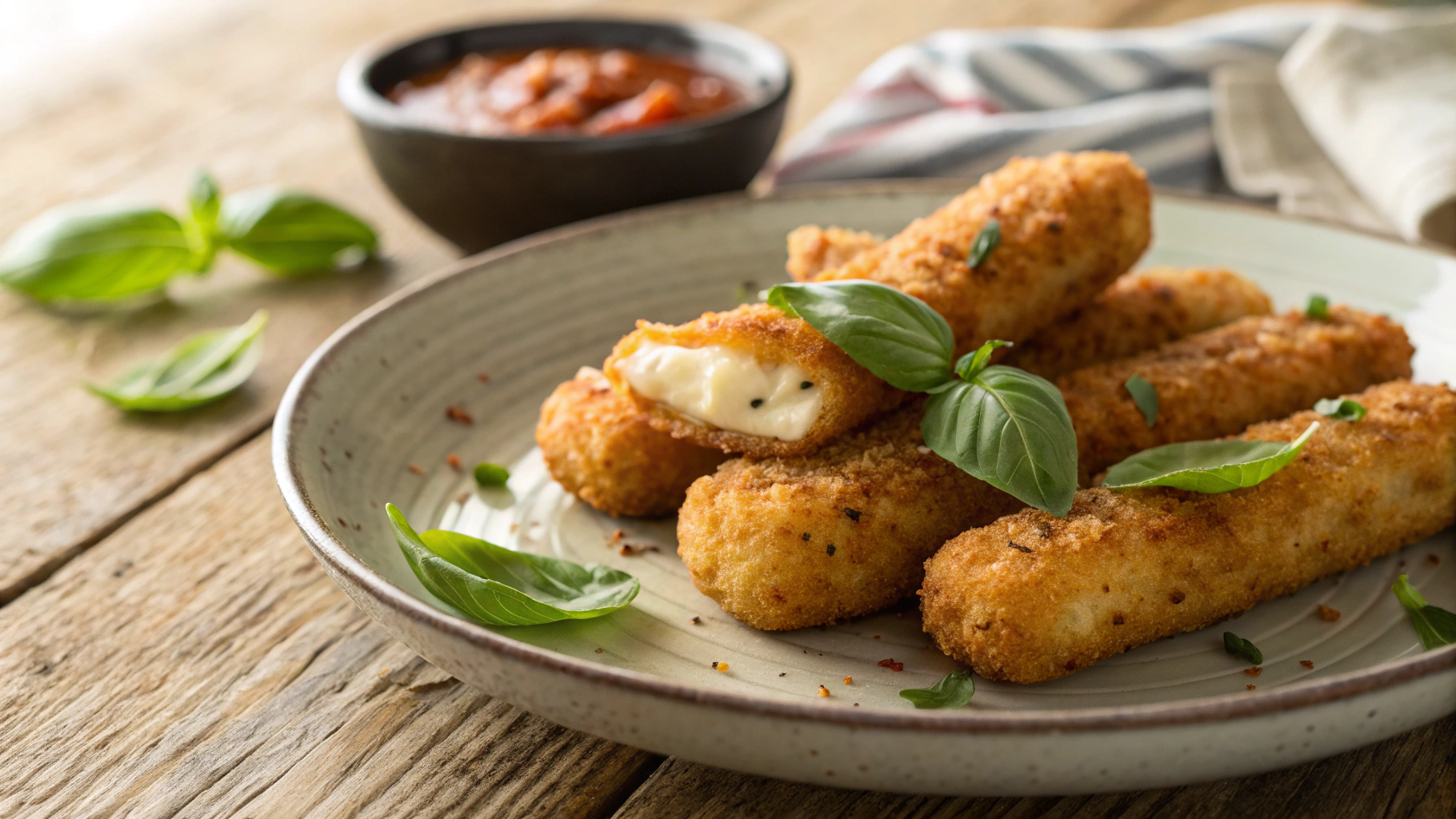 Keto Air Fryer Salami Mozzarella Sticks