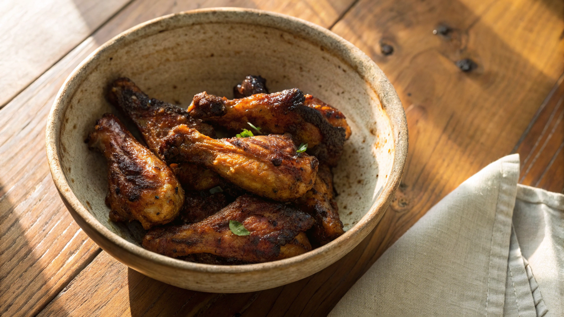 Keto Air Fryer Sweet and Smoky Coffee Wings