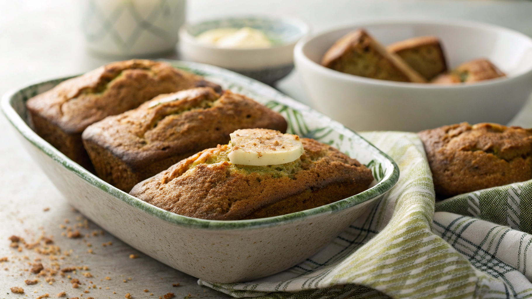 Keto Air Fryer Zucchini Bread Mini Loaves