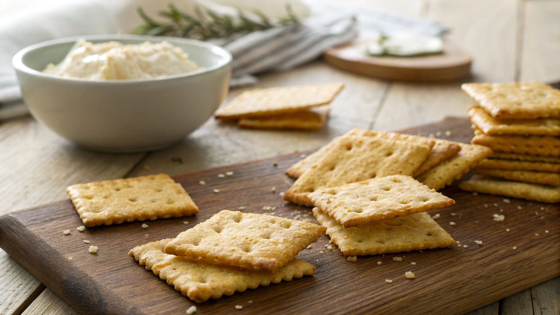 Low Carb Almond and Parmesan Crackers